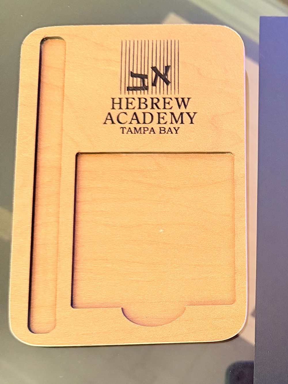 Hand crafted by me Wooden post-it note and pen desk holder with humorous sayings - Picture 8 of 11
